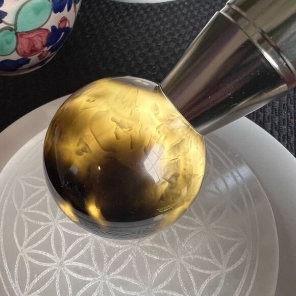 Natural Black Cherry Agate Crystal Sphere - Picture 5 of 15